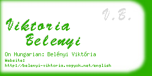 viktoria belenyi business card